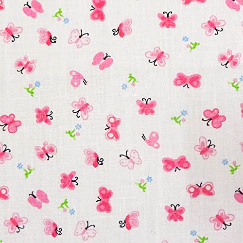 Pink Mini Butterfly Poly Cotton