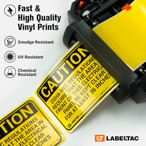 Cinta de impresión térmica LabelTac LTPX naranja 4in x 984ft miniatura 3