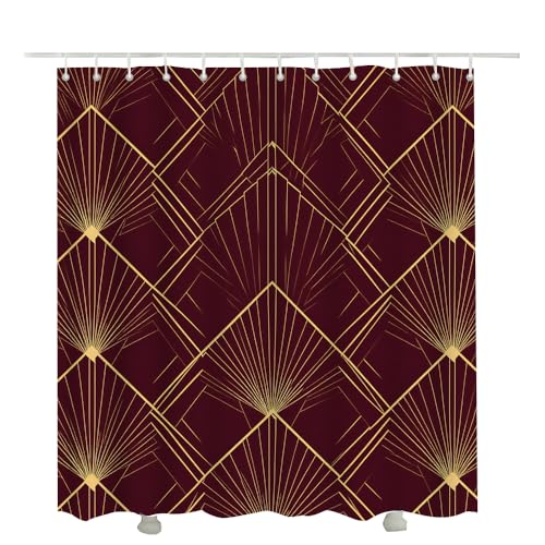 IBILIU Art Deco Shower Curtains for Bathroom 72X72...