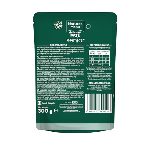 Natures Menu Senior Dog Food Pouch Lamb with Chicken (8 x 300g) - Image 5
