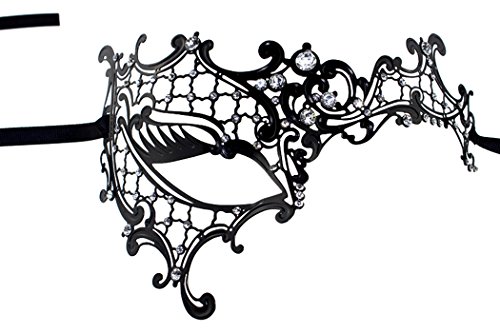 Image of Coddsmz Couples Masquerade Mardi Gras Christmas Venetian Cosplay Costume Halloween Party Mask Set