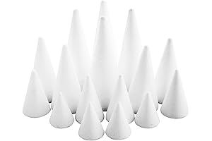 Bright Creations Foam Cone Christmas Trees for Holiday Crafts