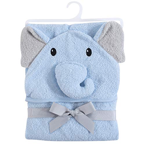 Hudson Baby Light Blue Elephant Hooded Towel