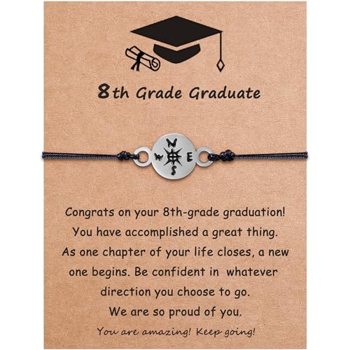 SmileBelle 8th Grade Graduation Gifts for Boys Girls, Compass Eighth Grade Graduation...