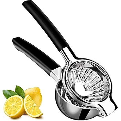 Lakifmo Lemon Squeezer Press Stainless Steel, Orange Juicer Manual Large, Heavy Duty Metal, Lime Squeezer, Dishwasher Safety Cover