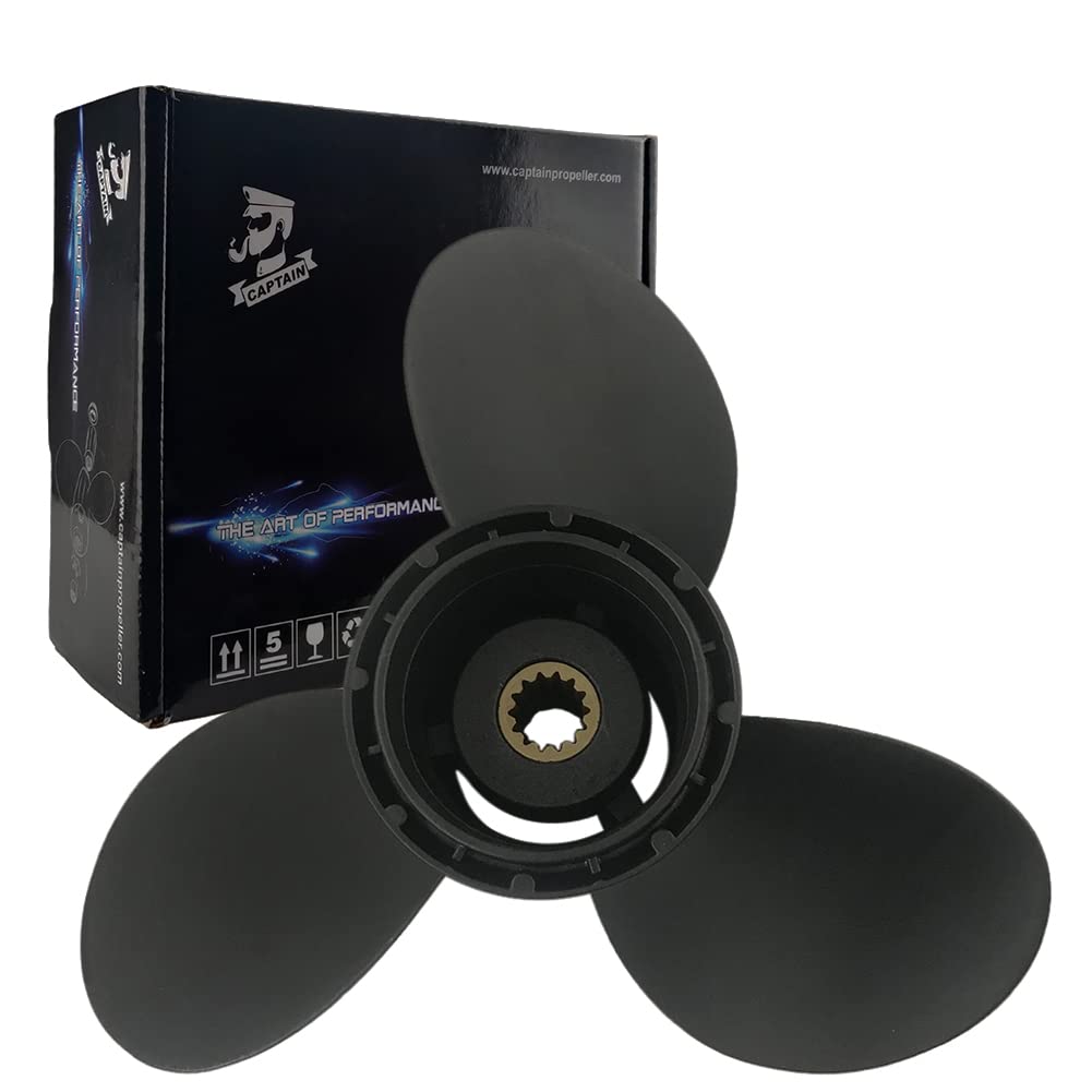 BoatmanPropeller 10 1/4x14 10 1/4x15 fit BRP,Johnson Evinrude OMC Stern Drive 15/20/25/30HP,14 Spline Tooth