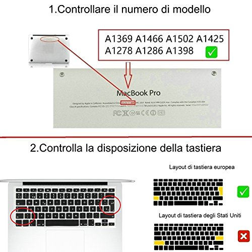 I-Buy Copritastiera in silicone, per MacBook Air e...