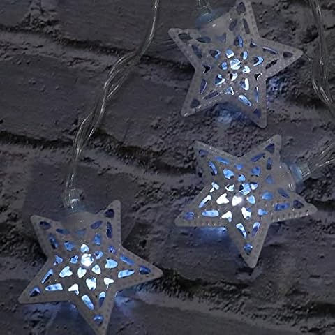 Livired Guirnalda Luces LED Pilas 5M 30LED Estrella Cover
