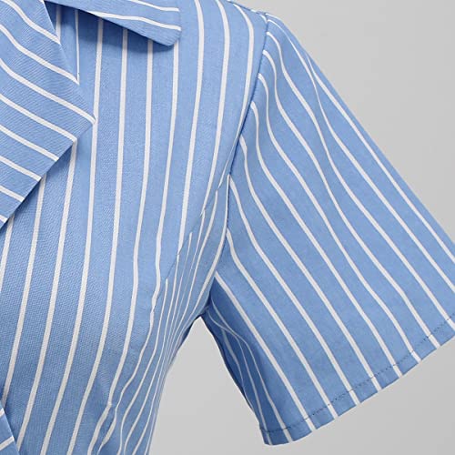 Image of 50s Dresses for Women Vintage 1950s Notch Lapel Cocktail Dress Retro 60s Rockabilly Audrey Hepburn Tea Party Dress