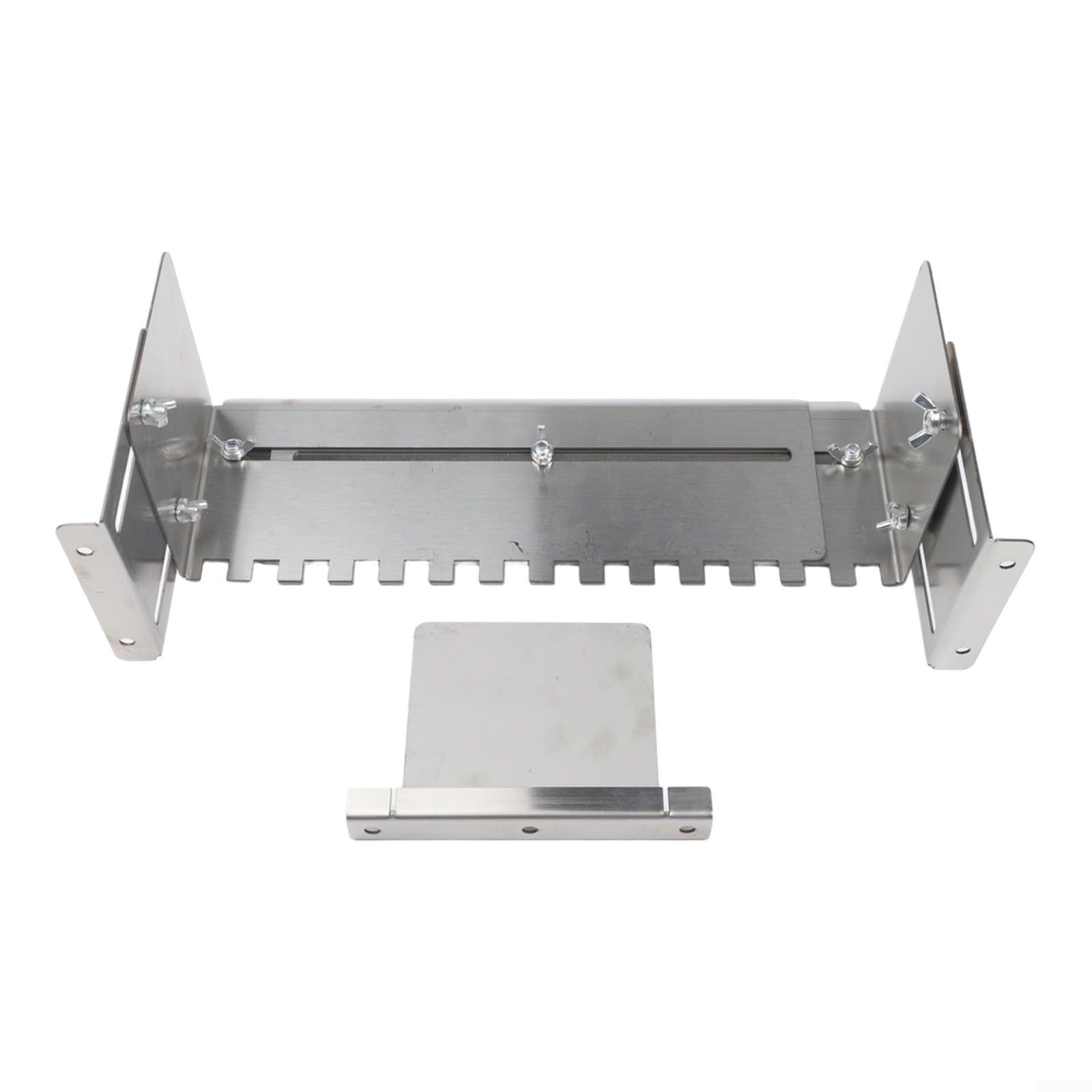 Paleta ajustable con muescas de acero inoxidable resistente para azulejos, herramienta para aplicación de lechada, colocación de suelo, construcción profesional, 30 cm (B)