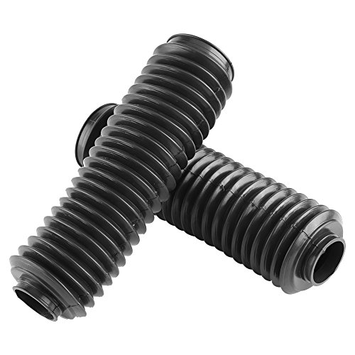 Botas de horquilla de motocicleta, 1 par de polainas de cubierta de horquilla de goma Funda de goma negra para botas de horquilla de motocicleta, CQR ATV Dirt Bike