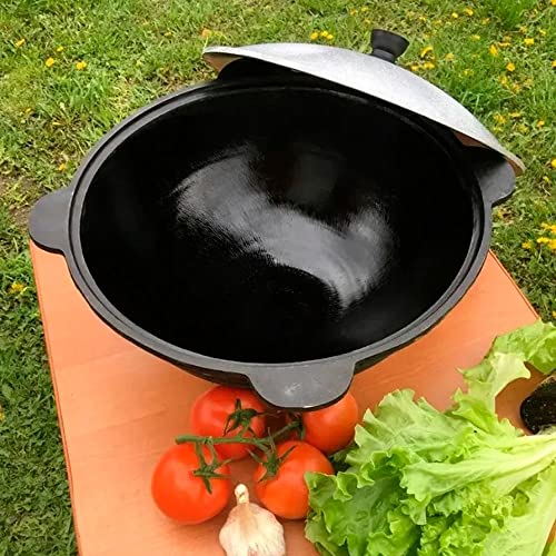 Cast Iron Uzbek Traditional Kazan Cauldron 22L Qozon Qazan Caldero Kadai Pilaf Plov Lagman Shorpa - Image 3