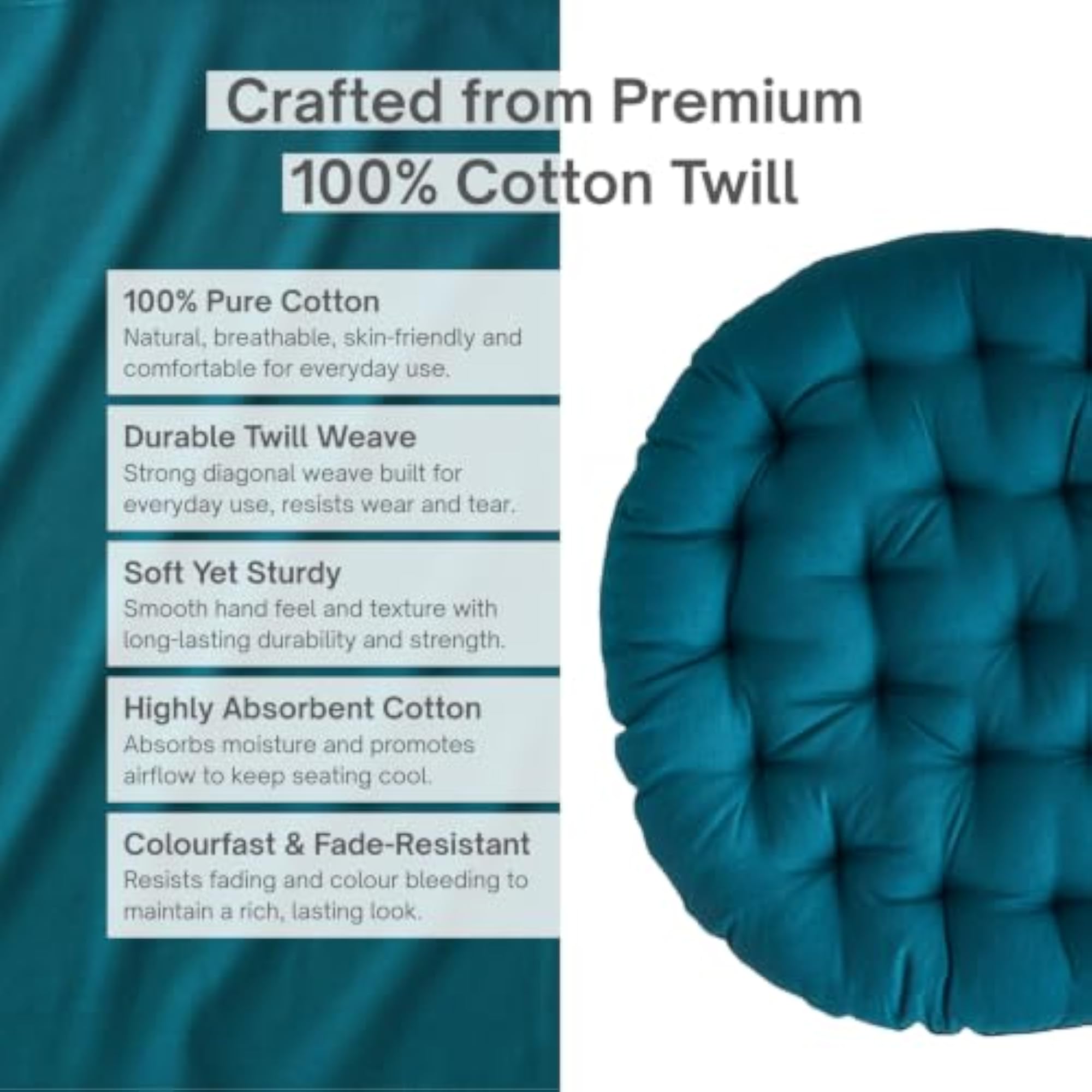 Premium Cotton Floor Seating Cushion for Meditation