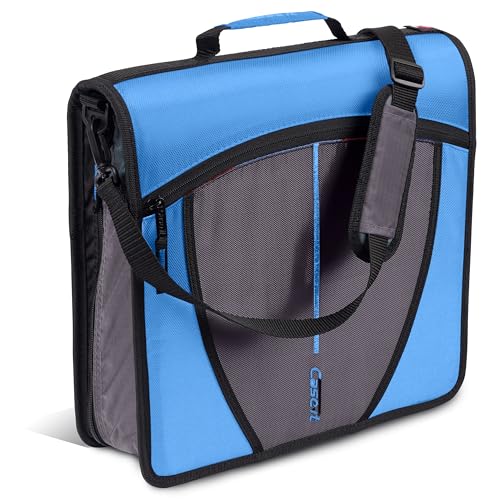 Case-it Mighty Zip Tab Zipper Binder, 3