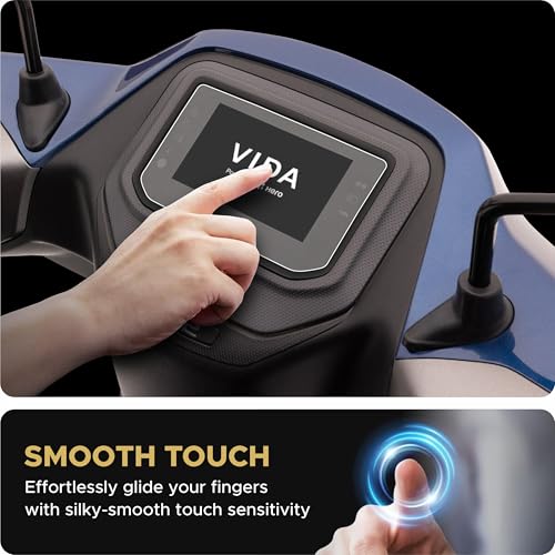 Image of Spartan Shield Screen Guard For Hero VIDA VX2 PLUS 2026 Electric Scooter || 4.3 Inch Color TFT Display Protector || Anti Scratch | Water Resistant | HD Clear | VX2Plus EV Bike Accessories 2025 [NOT TEMPERED GLASS] [NOT FOR VX2 GO]