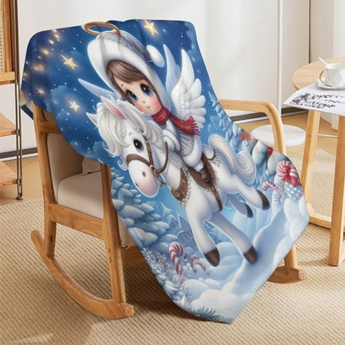 Couverture polaire en flannel douce lit 180x200cm Petit Ange Mignon - 7