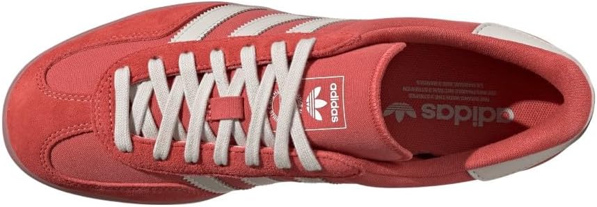 adidas Mens Gazelle Indoor Lace Up Sneakers Shoes Casual - Red