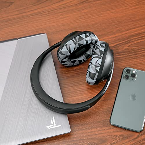 Image of WC Wicked Cushions Upgraded Replacement Ear Pads for Bose 700 Noise Cancelling Headphones (NC700) - Softer PU Leather, Luxurious Memory Foam, Added Thickness, Extra Durable Ear Cushions | (Geo Grey)