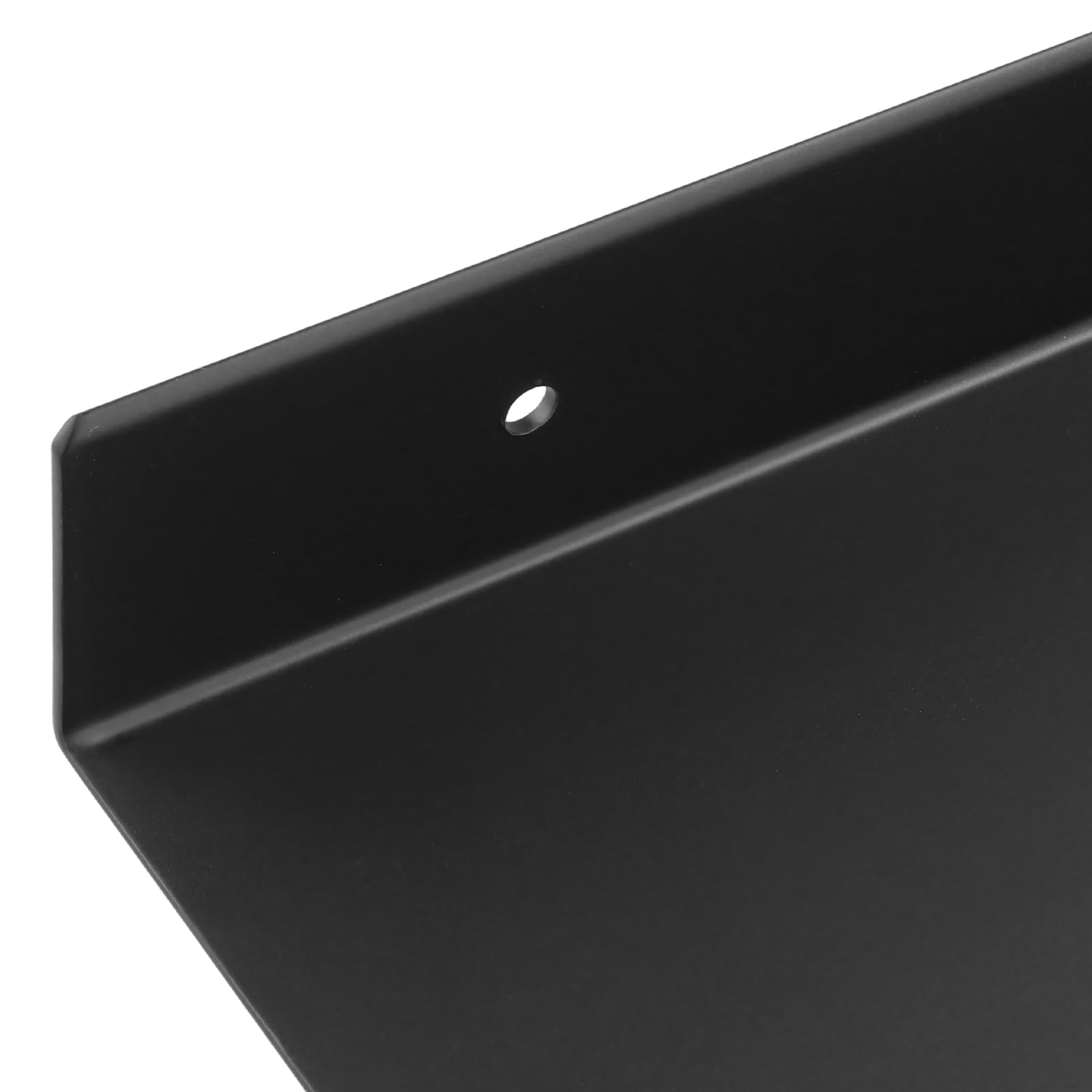 3-częściowy zestaw metalowych półek ściennych, 40 cm, czarne, wiszące półki ścienne ze śrubą do łazienki