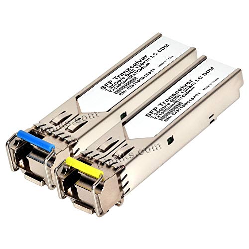 120km SFP BiDi 1G LC (Bi-Directional, WDM, 1.25Gbps, 120 km) DOM/DDM/DDMi LC (GLC-BX-D, GLC-BX-U, D/U, A/B, 1490/1550) Transceiver. (lot= 1 Pair [2 modules])