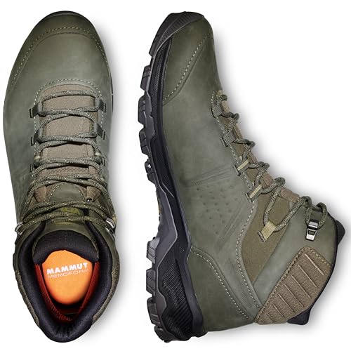 Image of Mammut Men's Mercury IV Low GTX Hiking Shoes, Titanium-Hot Red, Vibram Sole, 3D Memo Foam, Day Hike Comfort