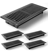 CASAJOY 4 Pack Floor Vents Floor Registers 4x10 inch,Heavy Duty Floor Air Vent Covers for Home Fl...