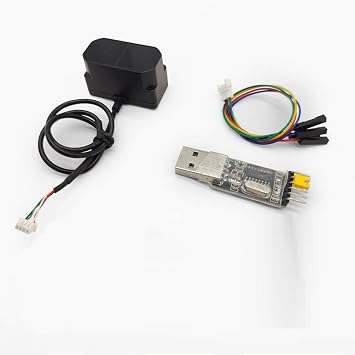 TFmini Plus Li-DAR ModuleShort-Range Distance Sensor, Li-DAR Sensor Module Single-Point Ranging Module 0.1-12m Measurement Range Distance Support I/O, UART and I2C