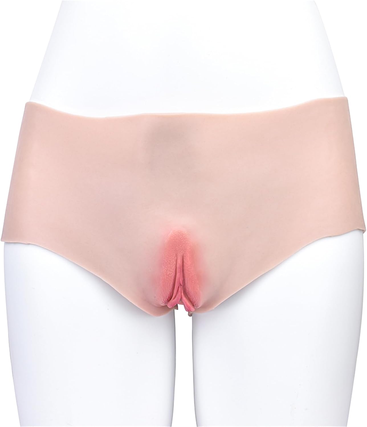 Harness Viginal Panties Silicone Strapon Panty Adult Sex Toy - Realistic Wearable Harness Male Masturbator Fake Viginal Panty for Male Crossdressing Sissy