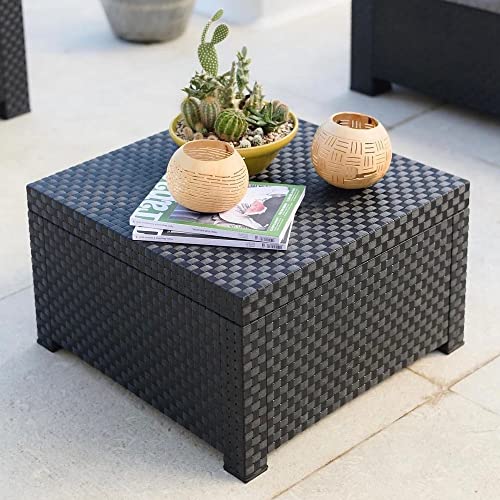 SP Berner - Set de Muebles de Jardín y Terraza EVO Confort Color Grafito- Sofá 2 Plazas, 2 Sillones y Mesa de Centro - Fabricado en España con Plástico Reciclado - Image 11