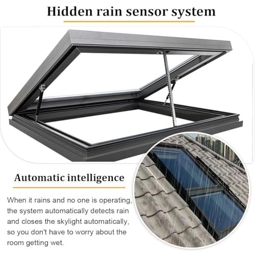 Tragaluces eléctricos con sensor de lluvia inteligente y mando 5