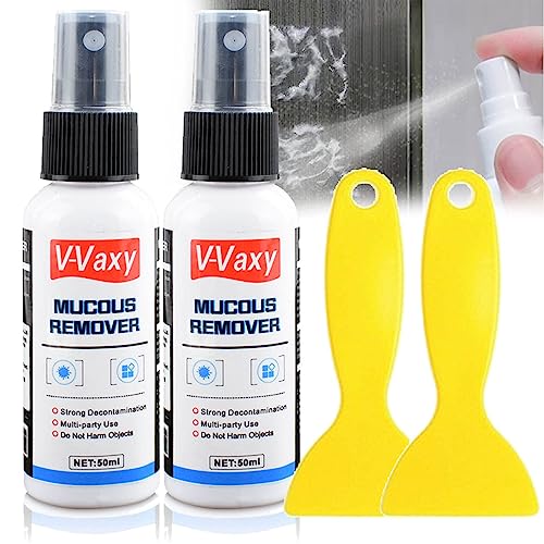 2 Piezas Removedor de Pegamento Adhesivo Multifuncional, Removedor de Mucosidad V-Vaxy de 50ml, Eliminación de Pegamento Más Fuerte Japonés para Automóvil/Vidrio