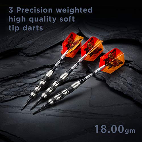 Viper by GLD Products unisex adult The Freak Soft Tip Darts Triple Band 18 Grams, Black, Grams US - Image 2