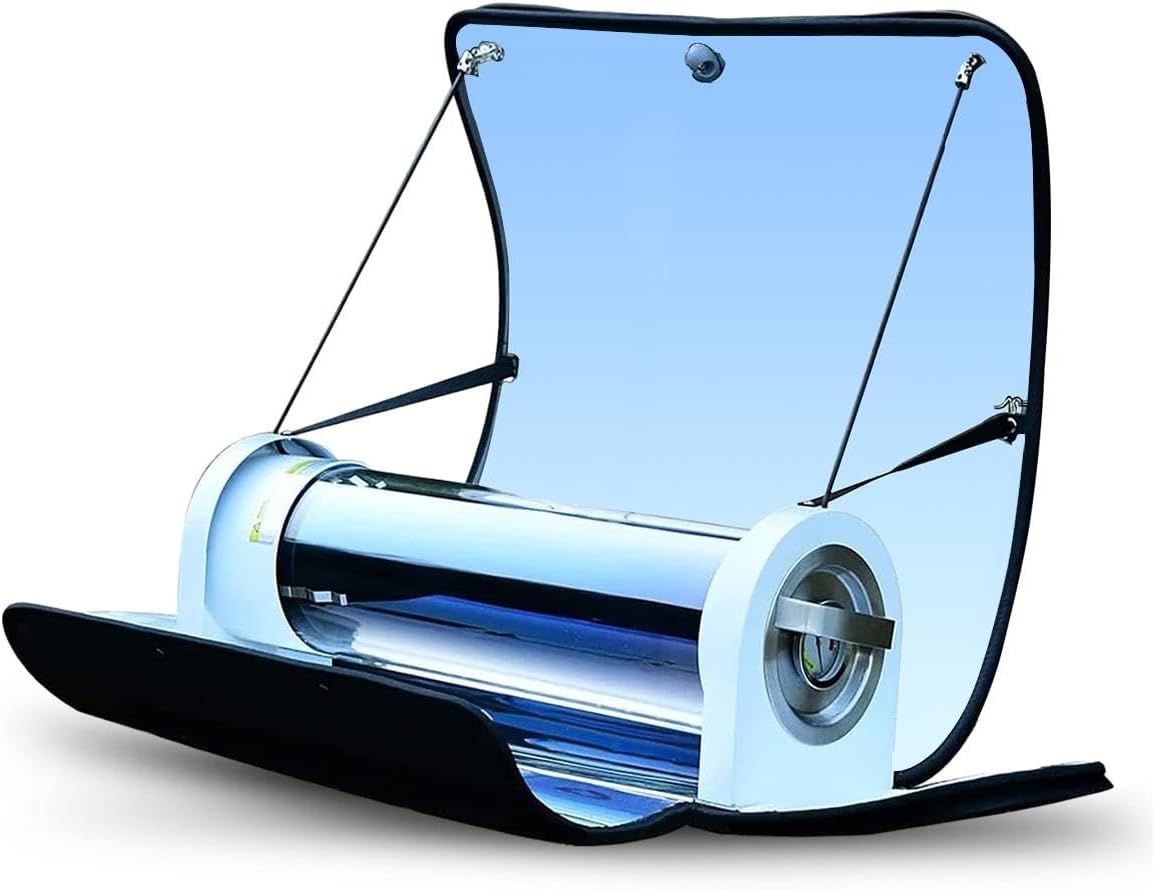 Solar Oven Portable Oven-4.5L Large Capacity Solar Cooker Outdoor Oven Camping Stove with Thermometer For 2-3 People Backpacking Hiking Family Party