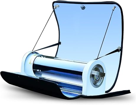 Solar Oven Portable Oven-4.5L Large Capacity Solar Cooker Outdoor Oven Camping Stove with Thermometer For 2-3 People Backpacking Hiking Family Party