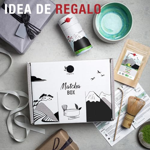 Miniatura 7 de Origeens Te Matcha Kit Con Cuenco Te Matcha Artesanal Portugal , Té Matcha Bio Japonés, Batidor Chasen - Matcha Tea Kit
