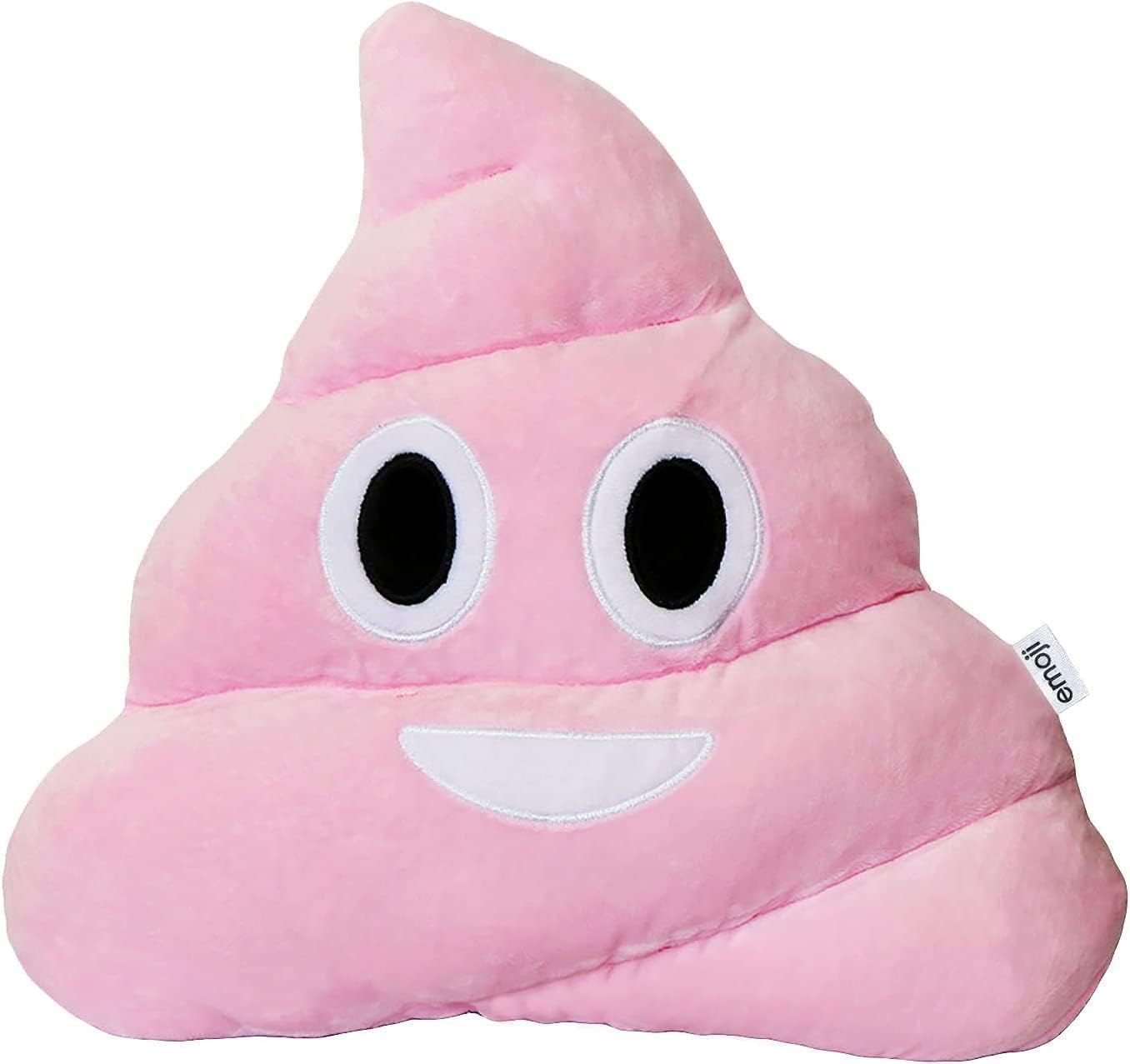 BERONAGE Cuscino Rotondo Emoji Cuore, 35 Cm, Morbido In Microfibra, Cuscino Decorativo Per Auto E Casa