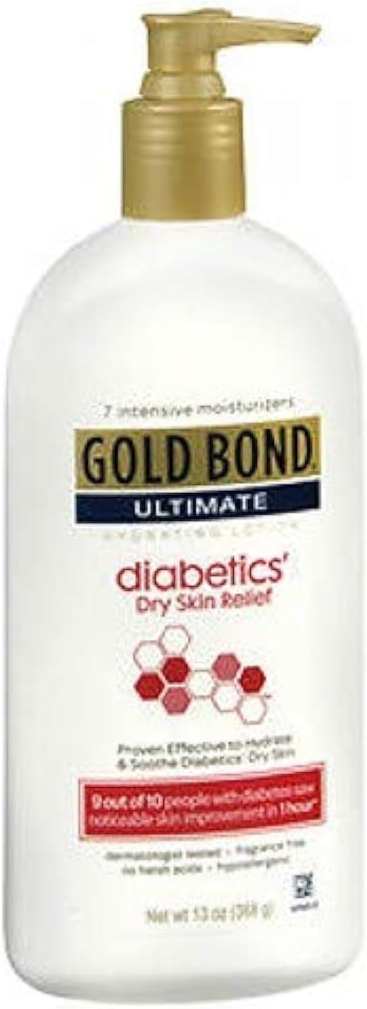 Gold Bond Ultimate Diabetic Skin Relief Lotion, Fragrance Free 13 oz by