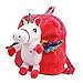 Kleinkind Mädchen Plüsch Einhorn Rucksack Snack Reisetasche Vorschule Schultertasche Plüsch Spielzeug Geschenk Servietten Snack Bücher Tasche für 1–6 Jahre alte Mädchen