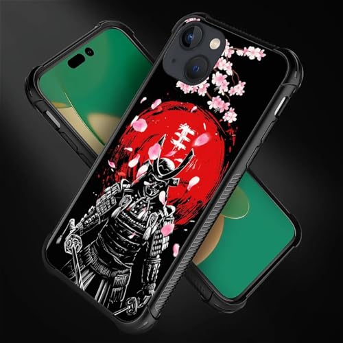 FKBRCL4U for iPhone 14 Case, Sakura Japanese Samurai Pattern Graphic Design Girl Boy Soft Silicone Hard Acrylic Shock Protection for iPhone 14 by FKBRCL4U - Used condition - Image 3