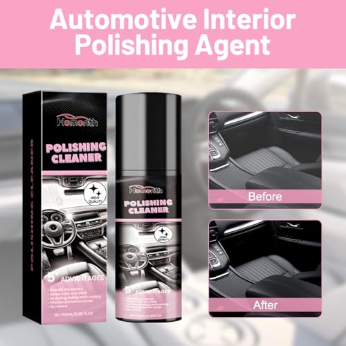 Car Plastic Care 2×100 Ml – Rimuovi Graffi E Rinfresca Per Interni Ed Esterni | Protezione Uv E Rinfresca Per Plastica, Vinile E Gomma | Set Di Pulizia Per La Cura Dell'abitacolo - 7