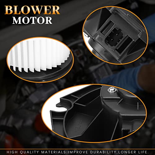 Image of BRTEC 700107 Front Blower Motor with Fan Cage for 2005-2009 Buick Lacrosse Allure, 2004-2016 Chevy Impala Monte Carlo, 2004-2008 Pontiac Grand Prix, Automotive Replacement Blower Motor Fan OE: PM9237