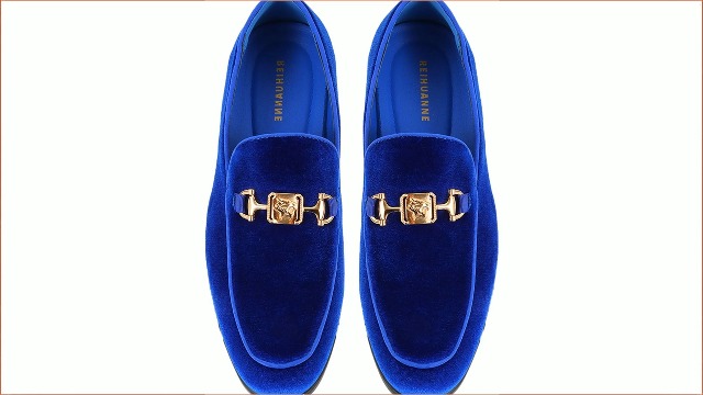 royal blue and gold dress shoes Royal Blue Waxed Oxfords by Strange Island  Strange Island