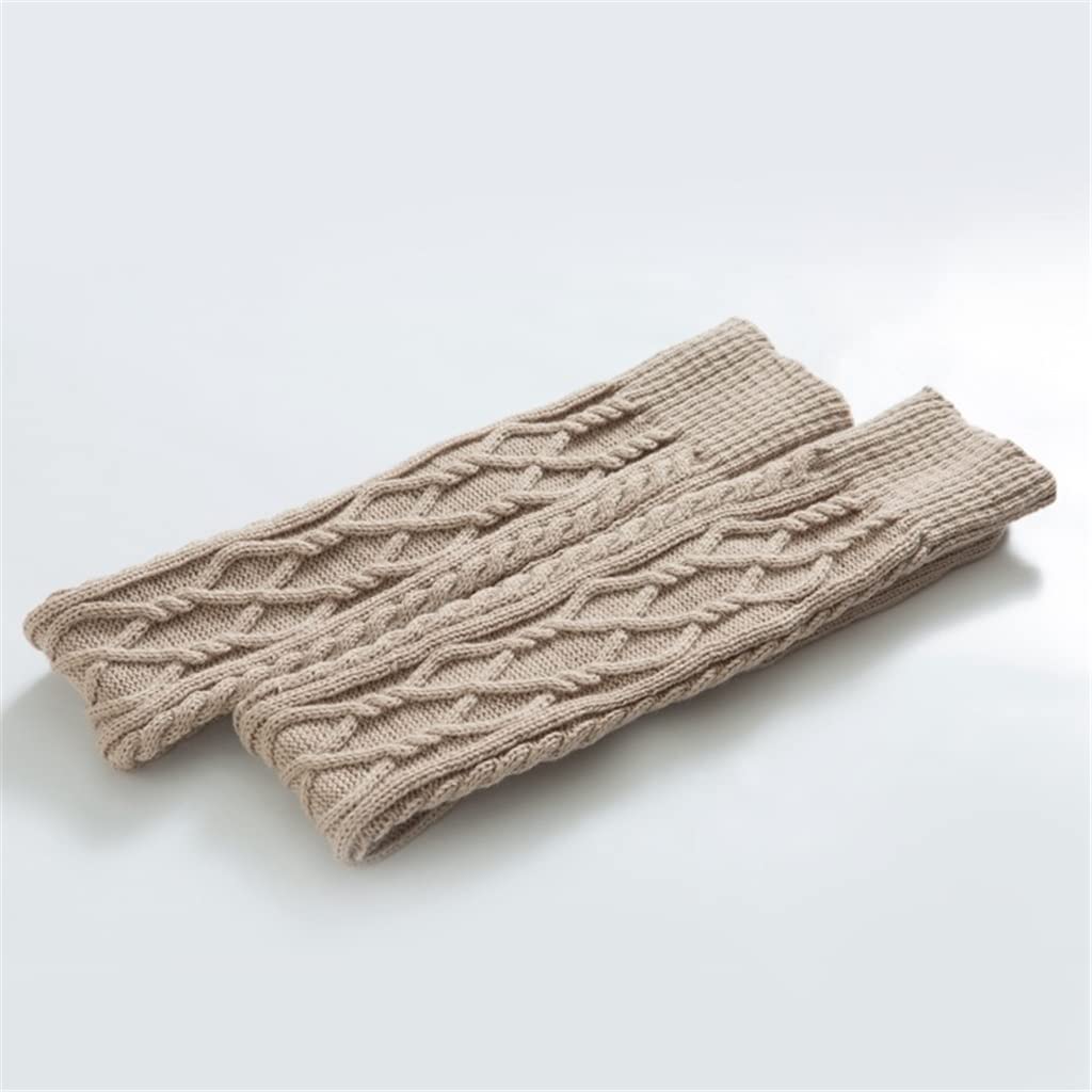 Pares Mujeres Invierno Tejido sobre La Rodilla Bota Larga Cálido Muslo Medias Altas Pantimedias Calentadores De Piernas (Color : A, Size : 75CM) (A 75CM)