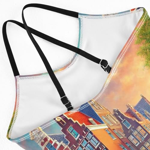 Ship Canal Trees Girls Swimsuit Bathing Suit Summer Beach Swimwear One Piece Swimsuits4