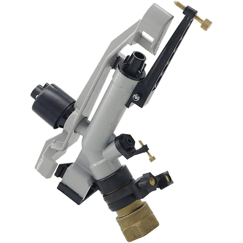 Pistola Pulverizadora Con Brazo Basculante, Pistola Pulverizadora De Impacto Con 4 Boquillas De Repuesto, Aspersor De Riego Agrícola Giratorio De 360°, Aspersores Agrícolas De 35 Mm, Para Riego