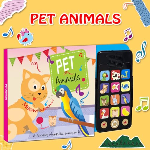 Image of Sound Book | Interactive Musical Board Book for Toddlers | Fun and Educational Noisy Book for Toddlers (Pet Animal)