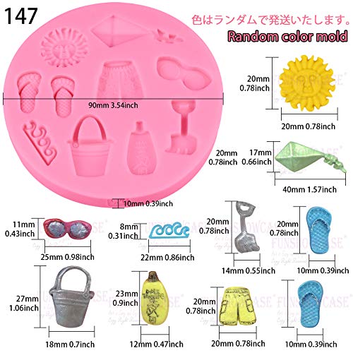 Funshowcase Beach Holiday Candy Silicone Mold For Cake Decorate, Clay, Crafting #TOP1