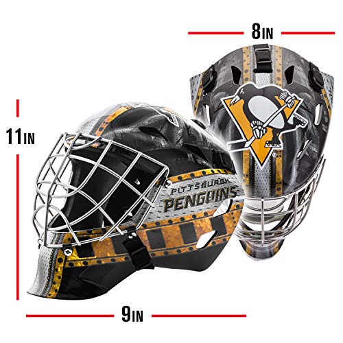 image for Franklin Sports Pittsburgh Penguins NHL Hockey Goalie Face Mask - Goal