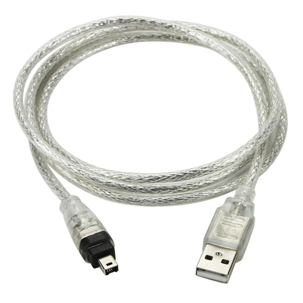xiwai Cavo adattatore USB a Firewire IEEE 1394 a 4 poli iLink per Sony DCR-TRV75E DV