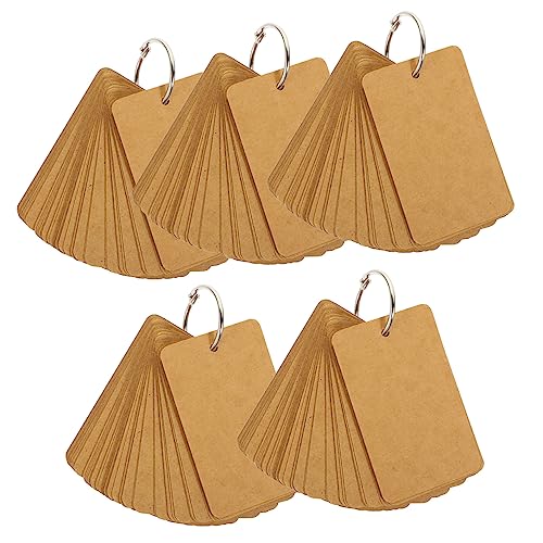 Tofficu 5個メモリカード 学習用フラッシュカード 湾曲エッジ設計 小学校教師の教室必需品 ポータブルメード 自宅学校オフィス対応